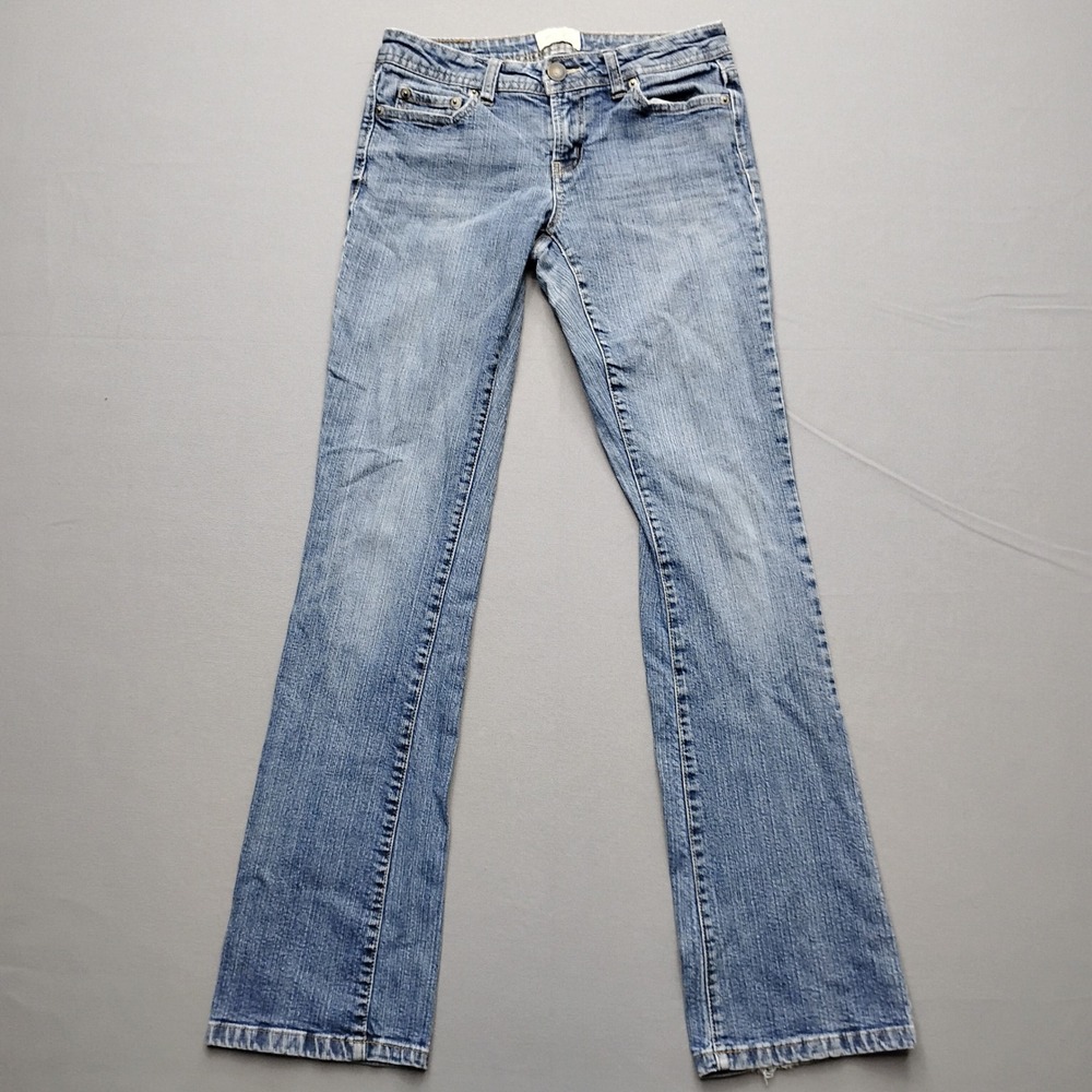 Aeropostale Chelsea Bootcut Jeans Medium Wash Blue Denim Size 3/4 Regular